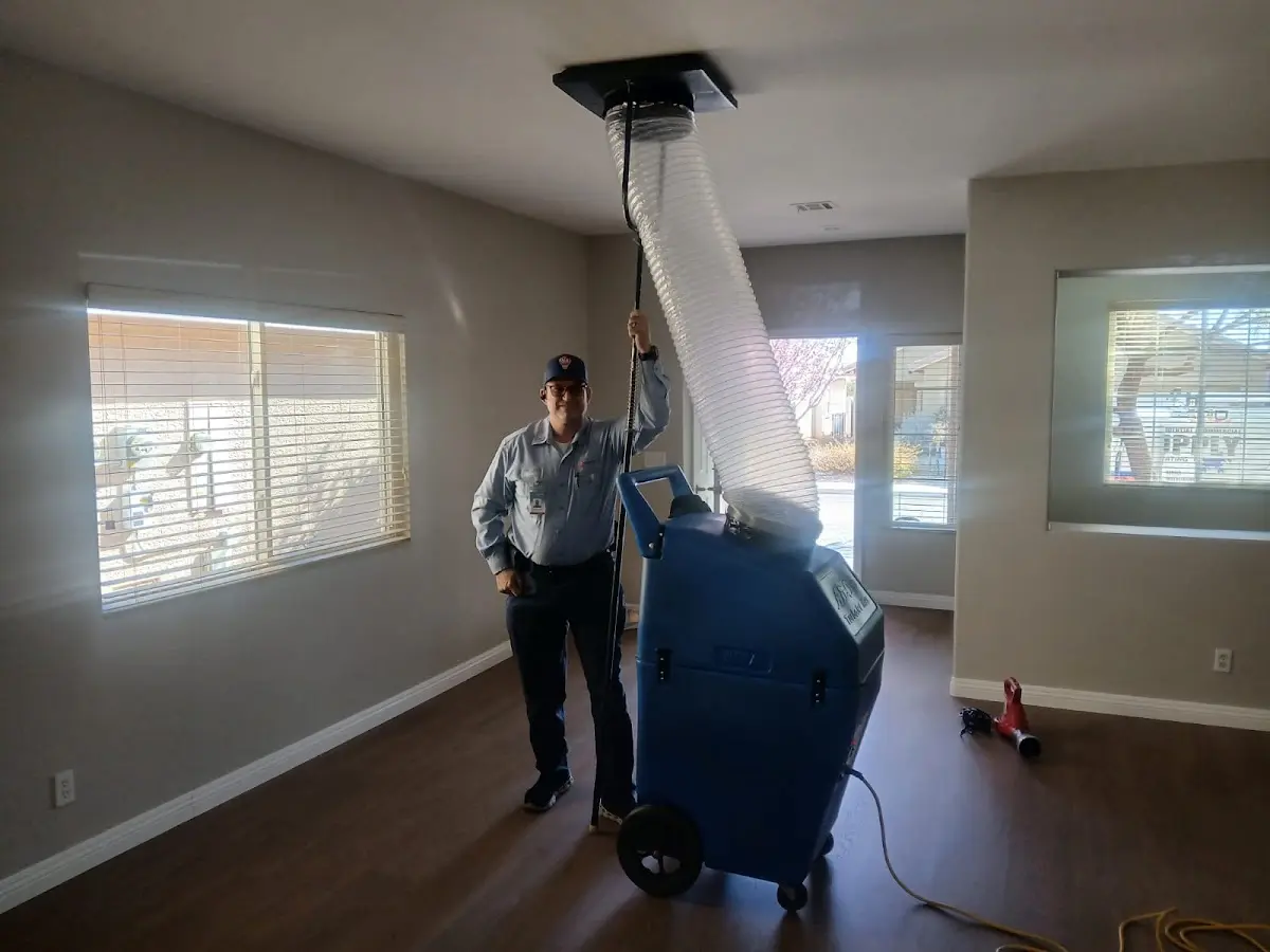 Professional Dryer Vent Cleaning work inside a Gorham home